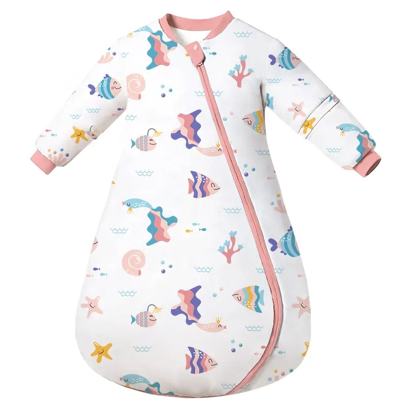 Newborn Kid's Smart Temperature Sensor Sleep Sack Children Winter Warm Pure Cotton Sleepwear Baby Constant Temperature Sleep Bag