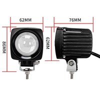 Spot LED moto facile à installer avec câble de commande de commutateur de lentille de projecteur