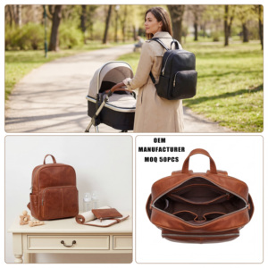 <span class=keywords><strong>Sac</strong></span> de transport isotherme en cuir végétalien de qualité supérieure pour biberons de <span class=keywords><strong>jumeaux</strong></span>, idéal pour les nouveau-nés et la garderie - Vente en gros directe usine OEM - Product Image 6