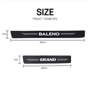 4 Piezas de Adhesivos Decorativos para el Umbral de la Puerta del Automóvil para <span class=keywords><strong>Suzuki</strong></span> SWIFT ALTO BALENO GRAND IGNIS JIMNY SAMURAI SX4 <span class=keywords><strong>VITARA</strong></span> Accesorios - Product Image 2