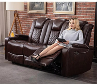 Canapé deux places Offre Spéciale inclinable 2 places canapé inclinable Home cinéma canapé inclinable double avec porte-gobelet