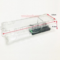 Caixa de Armadilha Transparente para Controle de Ratos e Roedores, Segura para Crianças, Reutilizável, Estação de Isca Transparente