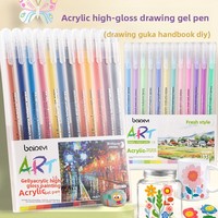 Stylo Gel 3D Grande Capacité Effaçable Pointe 1,0 mm Multi-surfaces pour Bureau, Étudiants, Enfants, Bricolage, Guka, Coloriage et Graffiti