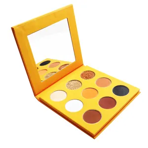 Private Label Make Up cardboard Eyeshadow Cosmetics no brand Pressed Mix matte Glitter Eyeshadow