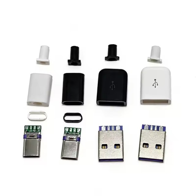 TYPE-C Mirco USB 3.1 Plug Male connector With PCB 24pin welding Data line interface DIY data cable accessories
