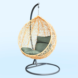 Fauteuil suspendu en <span class=keywords><strong>rotin</strong></span> de haute qualité pour salon avec support, fauteuil suspendu en forme d'œuf - Product Image 6