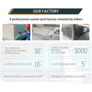 Piscina Prefabricada de Fibra de Vidrio para Exteriores, Personalizada, Pequeña, para Casa Familiar, con Marco de FRP de 20 pies, sobre el Suelo, en Contenedor de Envío - Product Image 5