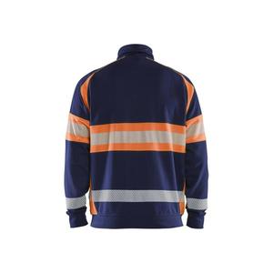 BLAKLADER - 355111588953XS Pull haute visibilité Bleu marine/Orange-EAN 7330509838716 HI-VIS WORKWEAR - Product Image 2