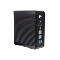 Ordinateur embarqué sans ventilateur Adipcom MFC-1000 Mini PC Intel Celeron J1900/J1800 2*RS232 DDR3 WIFI3G4G Prise en charge du système d'exploitation En stock Noir