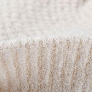 Autumn Winter Bow Embroidery Women Lady Hairball Fleece Beanie <b>Hat</b> Fashion Warm Thickened Knitted Beanie <b>Hat</b> - Product Image 3