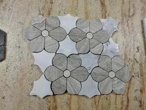 <span class=keywords><strong>Carrera</strong></span> Thassos-mosaico de mármol blanco pulido, diseño de mosaico de margaritas y flores - Product Image 4