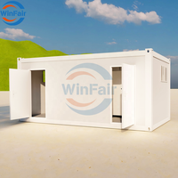 WinFair Honduras Conteneur de salle de bain modulaire préfabriqué en acier pliable de 20 pieds pour unité de douche / bloc d'ablation
