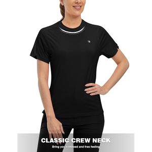 T-shirt de sport pour femme à manches courtes, séchage rapide, anti-transpiration, protection solaire UPF 50+, course à pied, gym, athlétisme - Product Image 6