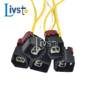 橡胶外壳 2 极黑色防水纯铜导体 600V 额定 IP67 汽车连接器 汽车电子用插头 - Product Image 5