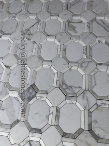 モダンデザイン3Dキューブモザイク多色天然大理石石タイルアパート用 - Product Image 6