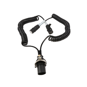 European 24v ABS EBS Iso 15 Pin 7 Pin <strong>Electric</strong> Truck Trailer <strong>Spiral</strong> Coiled Wire Cable Harness - Product Image 6