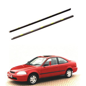 Juego de molduras exteriores de la cinturilla de seguridad (izquierda+derecha) 72410-S03-003 72450-S03-003 para Honda Civic EK <span class=keywords><strong>EJ</strong></span> 1996 1997 1998 1999 2000 Sedán/Hatchback de 2 y 3 puertas - Product Image 1