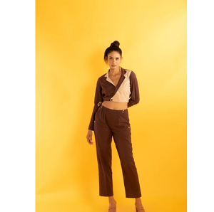 เสื้อเบลเซอร์ครอปสำหรับผู้หญิง เสื้อเบลาส์ฤดูร้อนมีสไตล์ แฟชั่นลำลองสำหรับงานปาร์ตี้ เสื้อเชิ้ตใส่ออกงานเก๋ไก๋ น้ำหนักเบา - Product Image 3