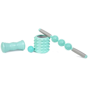 Ensemble de massage musculaire 4-en-1 comprenant un rouleau de massage musculaire, une balle, des pieds. - Product Image 2