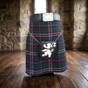 Kilt Escocés Tradicional de Lana Acrílica Negra con Tartán de las Tierras Altas para Hombre, 8 Yardas, para Amantes de la Música - Product Image 3