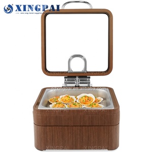 XINGPAI Juego de Calentadores de Comida Hidráulicos de Madera de Sapele de Primera Calidad para Hoteles Cinco Estrellas, para Catering, Banquetes y Restaurantes - Product Image 2