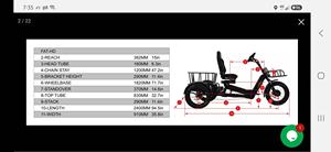 Tricycle électrique pour adultes et seniors, carrosserie ouverte, vélo électrique à <span class=keywords><strong>3</strong></span> <span class=keywords><strong>roues</strong></span> avec batterie amovible 152AH, jusqu'à 50 km/h - Product Image 6