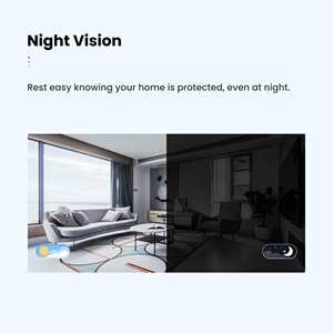 Cámara de Red WiFi Inteligente Tuya, Visión Nocturna con Corte IR, Audio Bidireccional, Cámara Inalámbrica para el Hogar - Product Image 6
