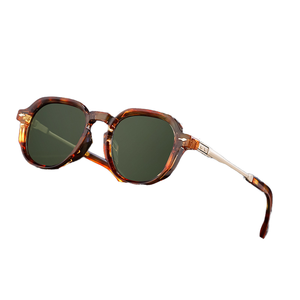 Kacamata Hitam Oval Bingkai Logam Kecil Bulat untuk Pria Wanita Retro Persegi Uv400 2024 Unisex Desain Baru - Product Image 3