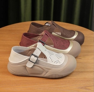 <span class=keywords><strong>Sandalias</strong></span> de suela gruesa con tirantes para <span class=keywords><strong>mujer</strong></span>, <span class=keywords><strong>sandalias</strong></span> huecas cómodas y transpirables, zapatillas de deporte de fondo suave, <span class=keywords><strong>sandalias</strong></span> para <span class=keywords><strong>mujer</strong></span> - Product Image 5