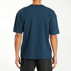 T-shirt décontracté pour homme, coupe classique, col rond, 220 g/m², 100 % coton, léger, respirant, pré-rétréci, écologique, vente en gros - Product Image 2