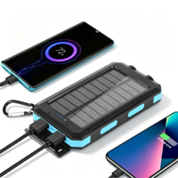 Batterie solaire 10000mAh à charge rapide, prix d'usine de haute qualité pour le camping en plein air et l'utilisation domestique