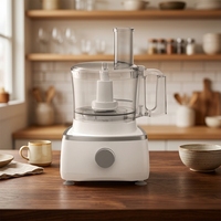 Robot culinaire multifonction 9-en-1 haute puissance 700W avec bol mélangeur 1,5L, hachoir, trancheuse, râpe, moulin à viande et pétrin
