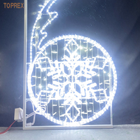 Lumières de poteau d'extérieur 2D décoratives personnalisées IP65 étanches à motif LED pour rue, jardin, projet