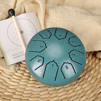 Wholesale Price 4 Inch 8 Tone Hand Drum Musical Instrument Steel Tongue Drum for Kids and Adults