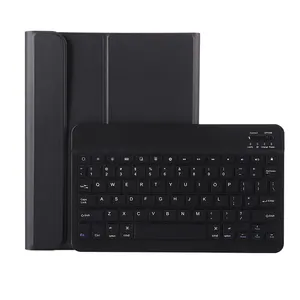 Casing Keyboard Tablet Folio dengan Pemegang Pena Sampul Pelindung Belakang Kulit untuk Apple Ipad Air 4 2020 Air 5 2022 10.9 Inci