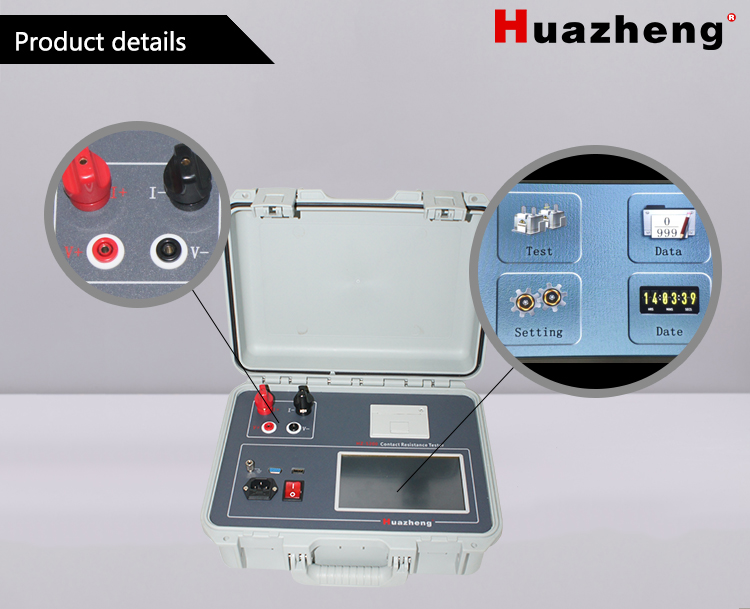 Thiết Bị Kiểm Tra Điện Trở Tiếp Xúc Dòng Điện Cao Thiết Bị Kiểm Tra Điện Trở Vòng 100A 200A Micro Ohm