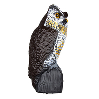 NBBX Batterie d'usine Puissance Laser Lumière Solaire Panneau Plastique Hibou Extérieur Jardin Cour Artificielle Effaroucheur d'Oiseau Simulation Hibou