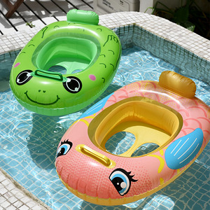 TANYOZHE Anillo de natación inflable de 60x45 cm con diseño de dibujos animados para niños, flotador para piscina - Product Image 1