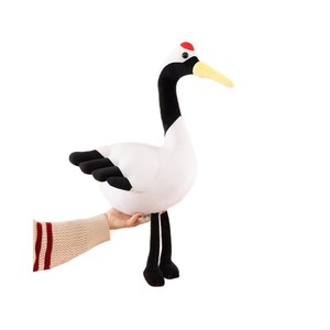 Peluche di Gru a Corona Rossa in Cotone Organico, Super Morbido, Educativo per Bambini, Simpatico Pupazzo a Forma di <span class=keywords><strong>Uccellino</strong></span> - Product Image 5