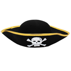 Vendita calda per bambini adulti cappello pirata accessori capitano tricorno ammiraglio per Jack Sparrow eventi di carnevale Halloween - Product Image 4