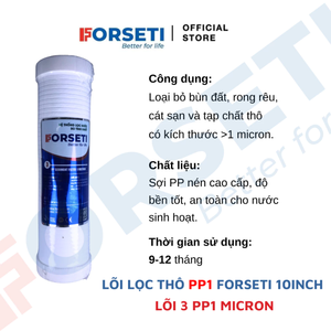 Cartouche de filtre à sédiments PP1 et bloc de charbon pour osmose inverse, fibre de coton polypropylène (PP), installation facile - Product Image 2