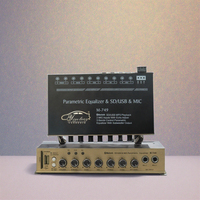 Égaliseur de voiture professionnel multifonctionnel, égaliseur audio de voiture, réglage de l'égaliseur, amplificateur crossover, égaliseur paramétrique, égaliseur audio de voiture