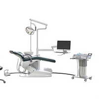 Chaise d'implant dentaire de sécurité d'italie avec lampe LED meubles de clinique dentaire unité dentaire