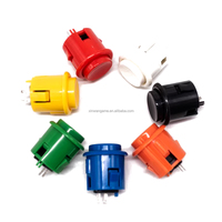 Bouton concave de 28 mm, boutons en plastique avec micro-interrupteur intégré pour machine de jeu d'arcade à monnayeur