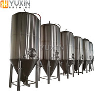 Équipement de fermentation de bière artisanale commerciale 500L 1000L 2000L Réservoir de fermentation conique en acier inoxydable