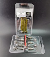 Custom Clear PET Clamshell Blister Box Hard PVC usa e getta pesca scatola di plastica con adesivo
