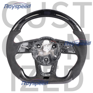 Phù hợp cho Audi S4 A5 A4 S3 S5 S6 S7 RS3 rs4 RS5 RS6 rs7 Q3 Q5 Q7 Q8 A3 A6 A7 A8 B9 b8.5 R8 <span class=keywords><strong>TT</strong></span> C8 LED carbon sợi chỉ đạo bánh xe - Product Image 1