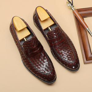 Zapatos de Vestir para Hombre de Estilo Británico de Lujo, Zapatos Oxford de Cuero Genuino para Hombre, Zapatos de Negocios para Hombre, Zapatos de Talla Grande - Product Image 1
