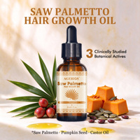 Serum Kepadatan Minyak Biji Labu & Ekstrak Saw Palmetto untuk Pertumbuhan Rambut 10X Lebih Ampuh Perawatan Kulit Kepala Terarah dengan Campuran Minyak Jarak