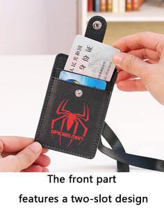 Hot Selling New Design Colors Button Pu Leather Fashion Credit Card Wallet Keychain Mini <b>ID</b> Card <b>Holder</b> Gift - Product Image 3